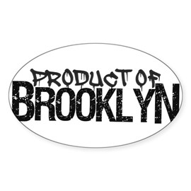 CafePress Product of Brooklyn Sticker Oval Car Bumper Sticker(10-Pack)
