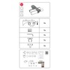 GARDINIA Chicago Series Universal Wall Bracket with Ring and Cross