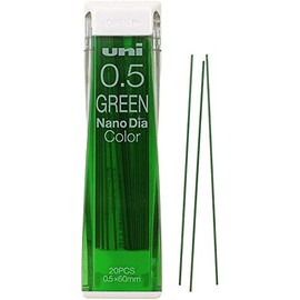 Mitsubishi Pencil Sharp Color Refill Nano Diamond 0.5mm U05202NDC.6 Green Set of 2