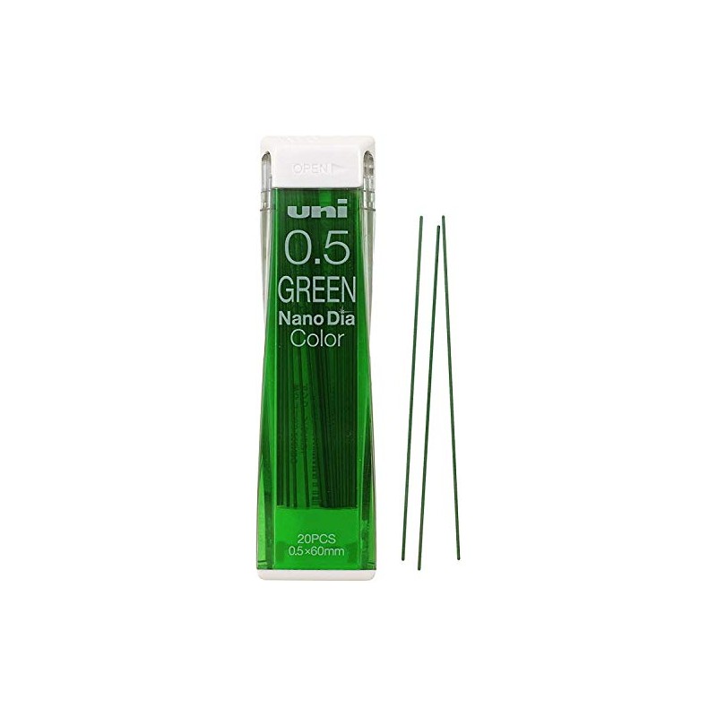 Mitsubishi Pencil Sharp Color Refill Nano Diamond 0.5mm U05202NDC.6 Green