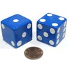 Set of 2 D6 25mm Large Opaque Jumbo Dice -