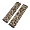 2 Pack Seatbelt Covers with Leopard Pattern Soft Shoulder Pad