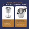 Elite Gourmet EC008 Classic Stovetop Coffee Percolator, Glass Clear Brew