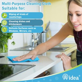 AIDEA Swedish Dishcloths for Kitchen, 20PK, Reusable Paper Towels, Kitchen Washcloths Dish Rags, Eco Friendly No Odor Reusable Cleaning Cloths, Cellulose Sponge Cloths, 7"×6"