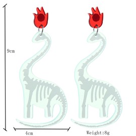 Stocking Stuffers Holiday Outfits for Women 2024 Dinosaur Earrings for Women Cute Cartoon Animal Earring Funny Dangle Earrings Jewelry Gifts