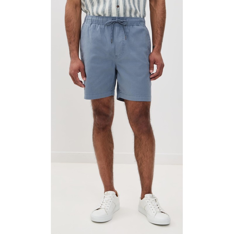 Faherty Men's Essential Drawstring Shorts, Flintstone, Blue, L