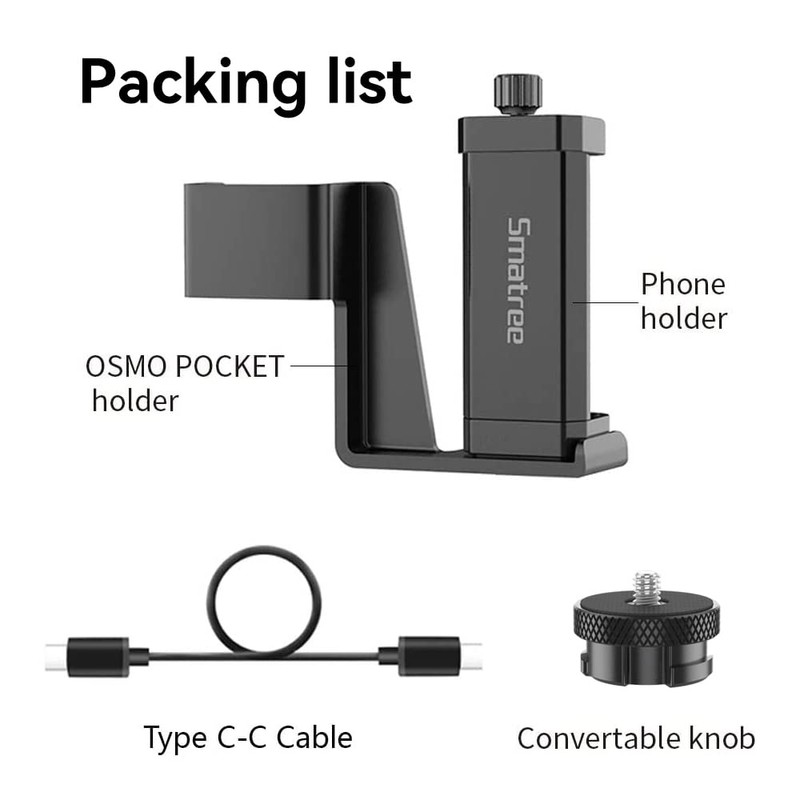 Smatree Portable Extension Bracket for DJI Osmo Pocket 2/OSMO Pocket