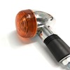 VRWEARE Universal 4pcs Motorcycle Turn Signals Chrome Bullet Front Rear