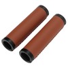 Bike Grips Shockproof Prevent Slip Soft Fiber Leather Handlebar Grips