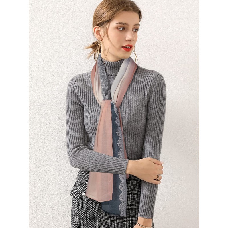 DAMILY Scarves and Scarves for Women with Lace Pattern, Beautiful