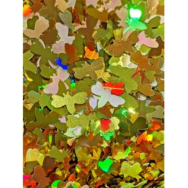 Unique Nail Creations BEE SHAPE~MULTI COLOR GLITTER~Nail•A