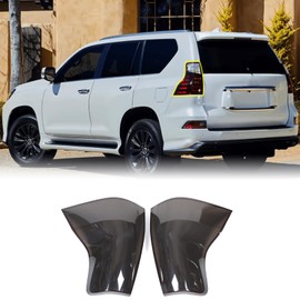 Bekantogy 2PCS Car Smoked Black Taillight Cover Compatible with Lexus GX460 2010-2023 Protective Lampshade Cover for Smoked Taillights Tail Light Cover Exterior Accessories