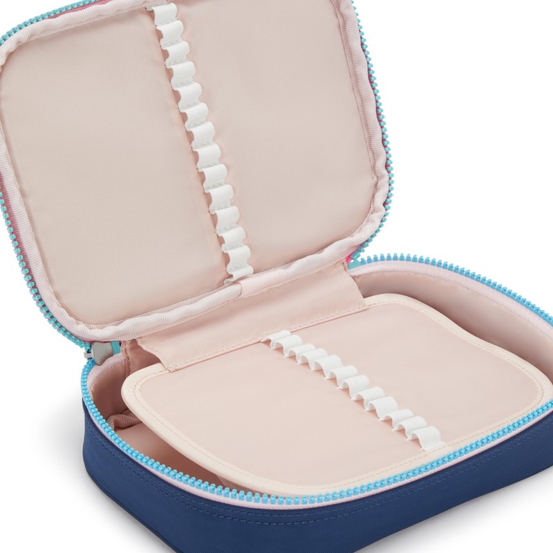 Kipling 100 PENS Large pencase, Pouches, Cases, Resort Navy (Blue)