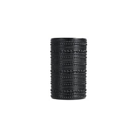 Fortessa Jupiter Beaded Hobnail Glass, 13 Ounce Iced Beverage (Set of 6), Obsidian Black