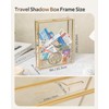 8x10 Travel Shadow Box Frame with Slot on Top, Glass