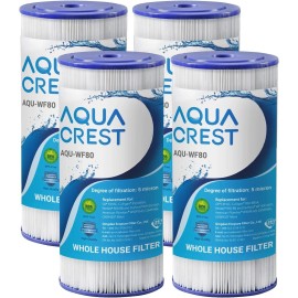 AQUACREST FXHSC Whole House Water Filter,Replacement for GE®FXHSC,GXWH40L(4)