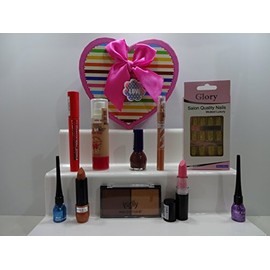 Valentines Gift Set For Her ~Luxury 10pc Make Up Beauty Box Gift Set Gift Box Mix Brands....062...