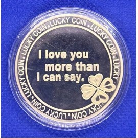 I Love You More Than I Can Say Coin Gold
