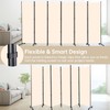 Room Divider 6 Panel Room Dividers/Wheels, Fabric Room Divider Panel