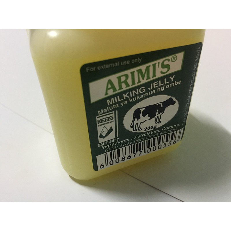 Arimi's Milking Jelly Mafuta Ya Kukamua Ng'ombe 200gms