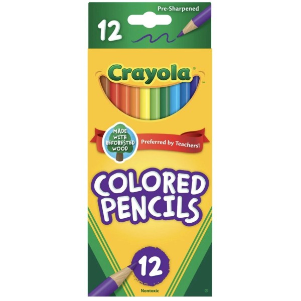Crayola Colored Pencil Set of 12 - 10 Packs