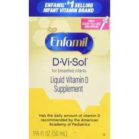 Enfamil D-Vi-Sol Vitamin D Supplement Drops 50 mL (Packs of 4)
