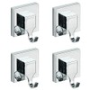 WENKO Vacuum-Loc Square Hook Set, Set of 4, No Drilling