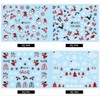 Alexnailart Nail Stickers Set 3D Laser red Decals Christmas Nail