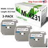 For Brother MK231 Label Tape for M231 M-K231 for PT-M95