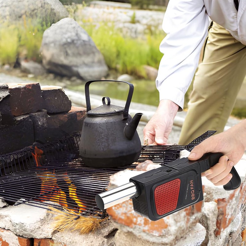 Leopacat Blower, BBQ Air Blower Fan Portable Wireless Handheld Electric