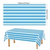 Wevmris 6 Pack Oktoberfest Tablecloth, 54x108 Inch Blue and White