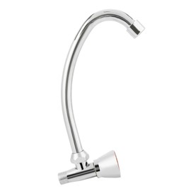 G1/2in Zinc Alloy Wall Mounted Single Hole Sink Cold Tap Basin Faucet Tap Bathroom Kitchen