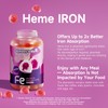 Ameri-Vita Heme Iron Supplement Gummies for Women Anemia Men with