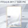 Risgatto A4 Picture Frame, 8.3x11.7 Inch Minimalist Aluminum Frame with