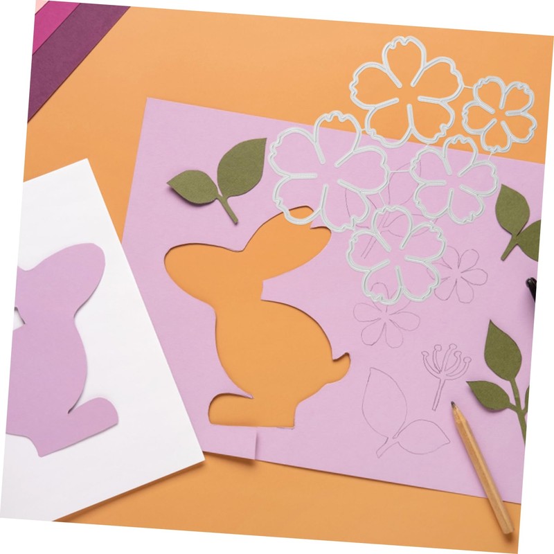 Operitacx Flower Themed Metal Cutting Die Durable Craft Tool for