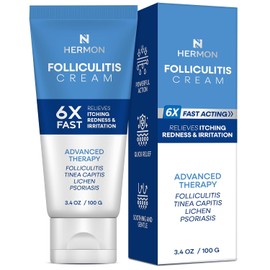 Hermon- Crema para el tratamiento de la foliculitis: tratamiento eficaz para la foliculitis del cuero cabelludo, rostro y cuerpo 100 g