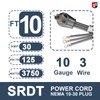 EP 3 Prong Dryer Cord, 10 Ft 10/3 SRDT, 30