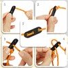 COM-FOUR® 8x guy ropes each 4m for camping reflective in