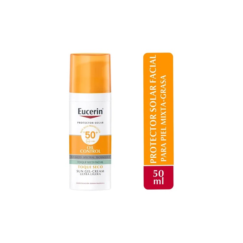 Eucerin Protector solar facial Oil Control efecto mate toque seco