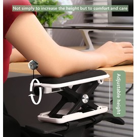 Wrist Rests，Premium Cushion Care armrest, Lift and Adjust Desk Flush Office armrest Lift arm Rest, Universal Design, New and Improved Ergonomic Shape, Wrist Rests for Home and Office Computers