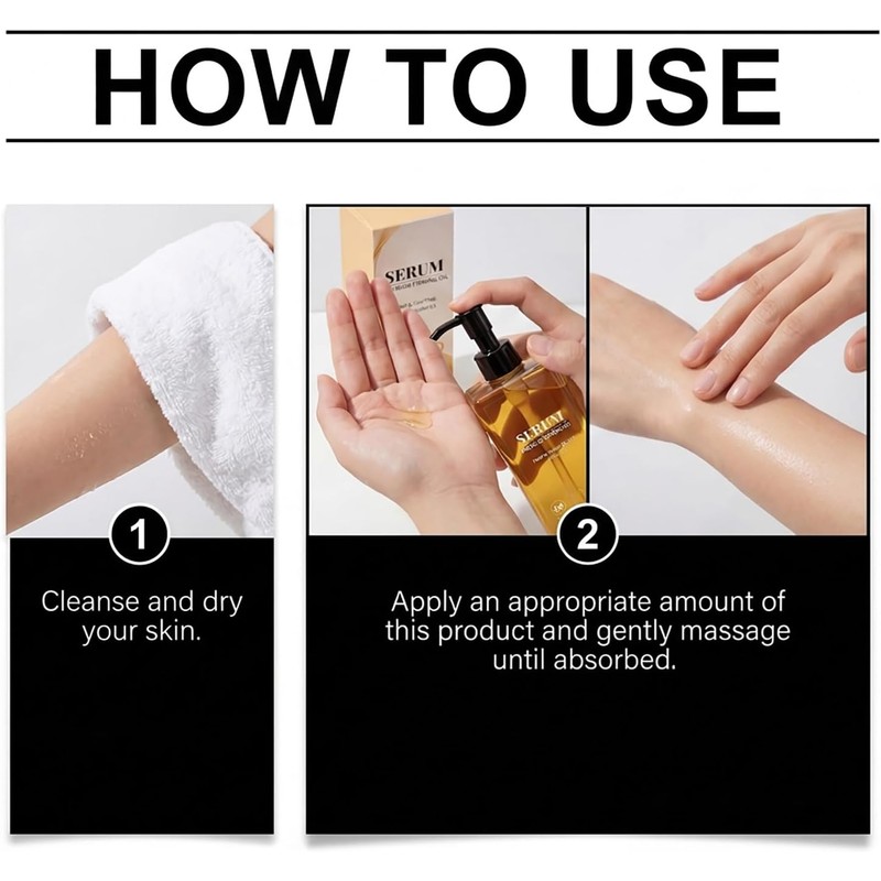 2PC Body Oils, Aceite Corporal Skin Tightening, Hydrating for Dry