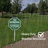 No Dumping No Yard Waste No Littering Sign, 10"W x