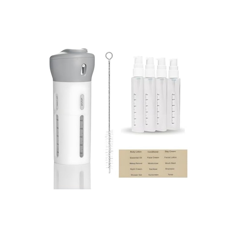 Lumbor37 Kit de Viaje, Botellas de Viaje 4 en 1,