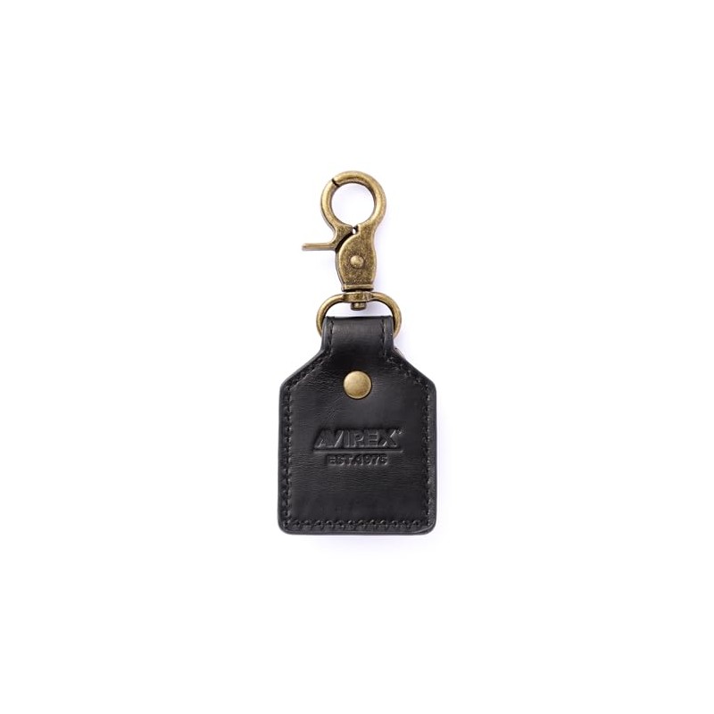 Avilex 783-4970025 Key Holder EMBOSSED Leather Embossed Leather Men's, 010