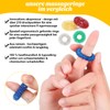 Finger Massage Ring, with Storage Bag, Acupressure Ring, Super Decompression,