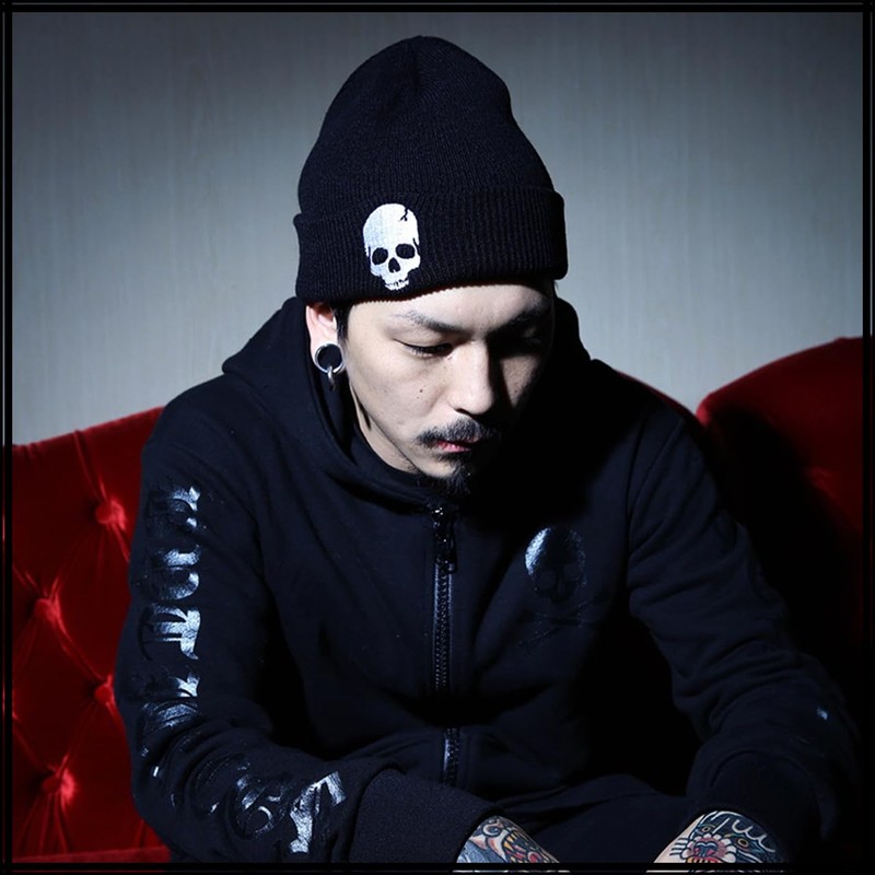 White Fang CZ473 Skull Rock Beanie, Knit Hat, Fashionable, Outdoor,