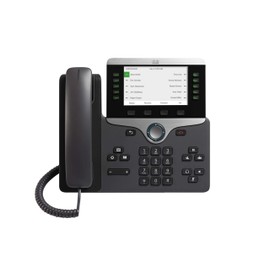 Cisco IP Phone 8841 with Multi-Platform Phone Firmware, 5-inch Grayscale Display, Gigabit Ethernet Switch, Class 2 PoE (CP-8841-3PW-NA-K9=) (Renewed)