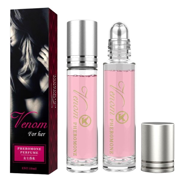 2Pcs Phero Perfume, Pheromones Perfumes for Women, Long Lasting Roll