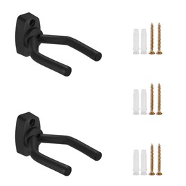 Guitar Hanger, Wall Hanger, Guitar Hanger, Wall Hanging Hook, Guitar Hook, Wall Hanging, Wall Hanging, Guitar Holder, Space-saving, Compact, Easy to Install, Comes with Mounting Screws (2 Pieces)