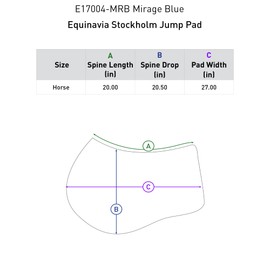 Equinavia Stockholm Jump Pad - Mirage Blue - Horse